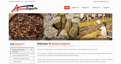 Desktop Screenshot of aksonsexports.com